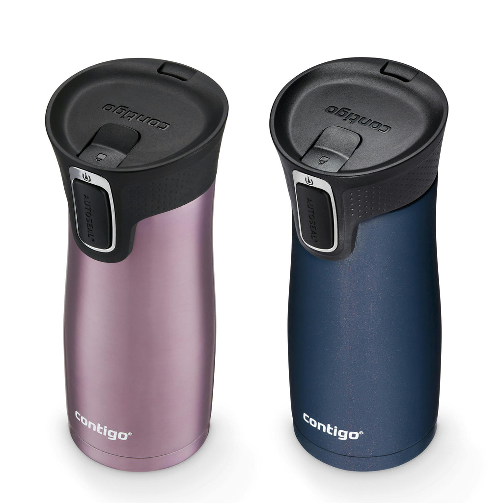 Contigo® West Loop 2.0 Leak-Proof Spill-Proof Insulated Stainless Steel Travel Mug, 16oz., 2 Pack