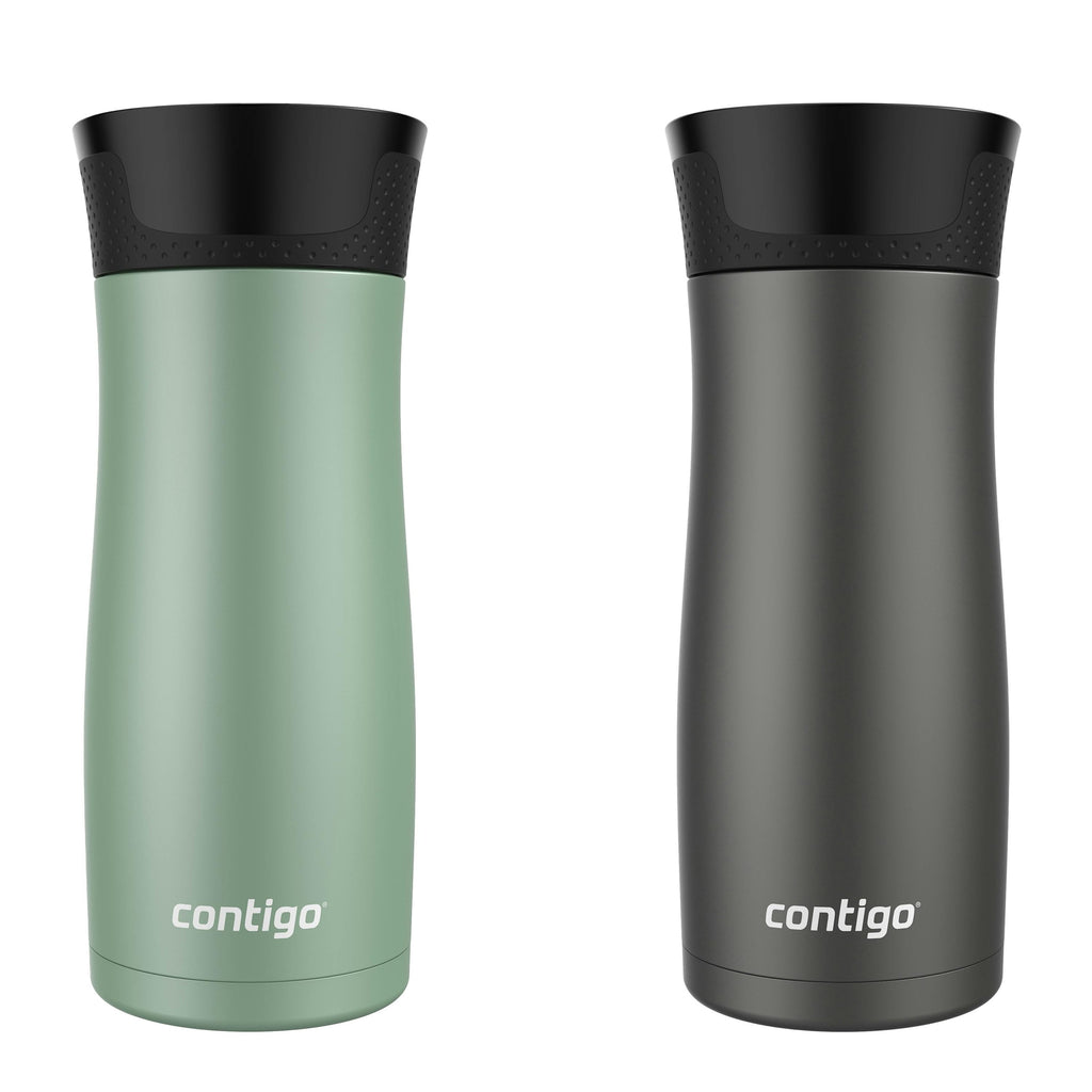 Contigo® West Loop 2.0 Leak-Proof Spill-Proof Insulated Stainless Steel Travel Mug, 16oz., 2 Pack