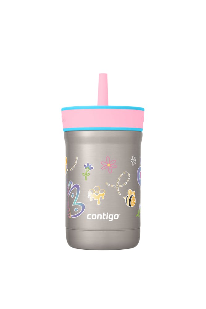 Kids Leighton Spill-Proof Stainless Steel Tumbler with Straw, 12oz